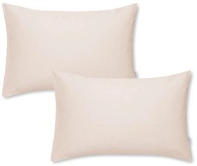Standard 2 db bézs pamutszatén párnahuzat, 50 x 75 cm - Bianca