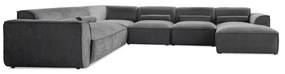 Szürke sarokkanapé (bal oldali) Flex Felix – Miuform