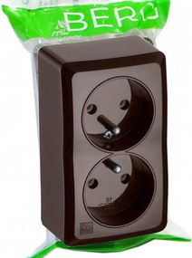 Berg dupla fali aljzat 2x2P+Z 16A 3743-05