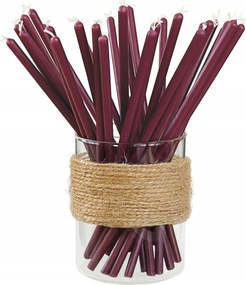 Gyertyák Lila Gyertyák 50% Viasz Rituális Dekoratív 20cm 20db