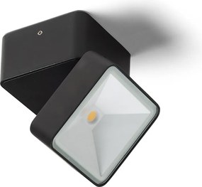 RENDL FLAVIO SQ přisazená černá 230V LED 6W 110° IP54 3000K