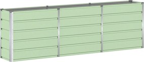 vidaXL Növénytartó Zöld 160 x 40 x 75 cm Acél