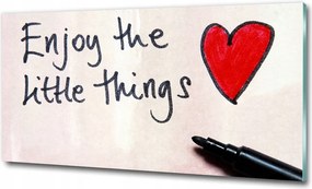 Fotó kép edzett üveg I love coffee 125x50