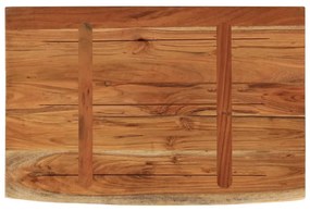 tömör akácfa téglalap alakú fali polc 70 x 40 x 3,8 cm