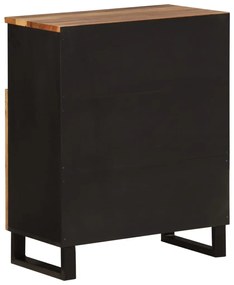 tömör akácfa tálalószekrény 2 ajtóval 60 x 33 x 75 cm