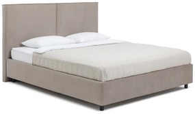 Kárpitozott franciaágy taupe színű, tárolóhellyel, matraccal/ráccsal 160x200 cm Myra Bold - Bonami Selection