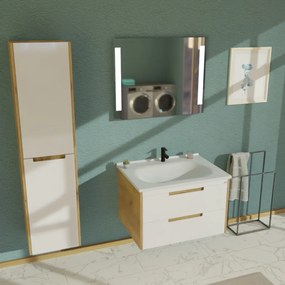 TMP GOLDY fali fürdőszobai ÁLLÓSZEKRÉNY - 155 x 35 x 30 cm