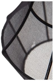 Fekete függőlámpa textil búrával ø 40 cm – Ixia