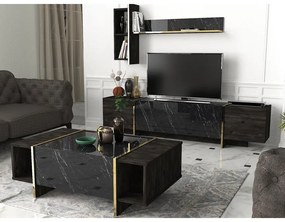 Dohányzóasztal Veyron - Black, Gold