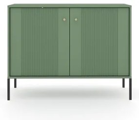 Komód LUE zöld/fekete