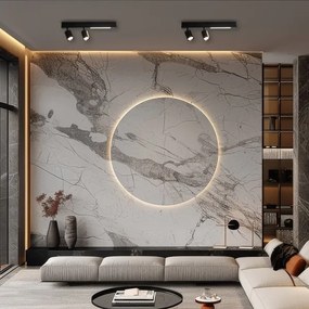 LED Spotlámpa MAGNET LED/5W/230V + 2xGU10/60W 3000/4000K fekete