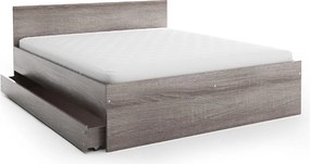 Ágy ELISA 180 x 200 cm, szarvasgomba tölgy Ágyrács: Lamellás ágyrács, Matrac: Sommera 18 cm matrac