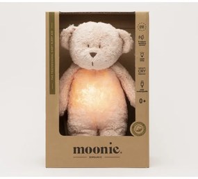 Moonie - Snuggle buddy dallammal és világítással medvebocs 2.0 organic rózsa