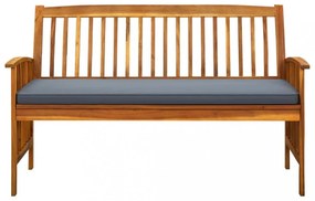 tömör akácfa kerti pad párnával 147 cm