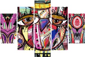 Kép - utca, művészet - bagoly (150x105 cm)