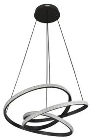 LED csillár kábelen, fényerőszabályozható, 90W (LED)/230V, 3000–6500K, Ø47 cm + távirányító