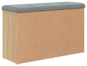 sonoma tölgy színű szerelt fa cipőtároló pad 82 x 32 x 50 cm