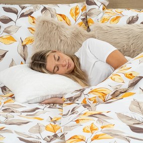 4Home Autumn Leaves pamut ágyneműhuzat, 140 x 200 cm, 70 x 90 cm