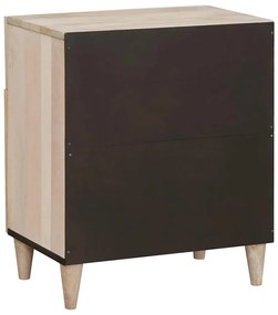 Éjjeli asztal fiókkal Bézs 50 x 33 x 60 cm tömör mangófa