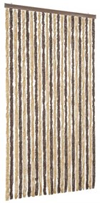 sötétbarna és bézs zsenília rovarfüggöny 100x200 cm
