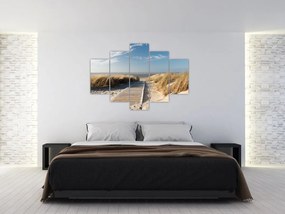 Kép - Homokos strand Langeoog szigetén, Németországban (150x105 cm)