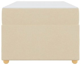 Ágykeret matracmal Krém 90 x 190 cm szövet