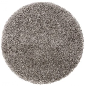 Shaggy rug Ava Grey ø 120 cm round