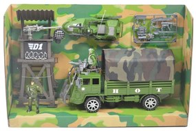 Gyermek katonai bázis 6 darabos - teherautó