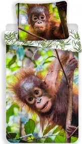 Orangután Jungle Joy ágyneműhuzat 140×200cm, 70×90 cm