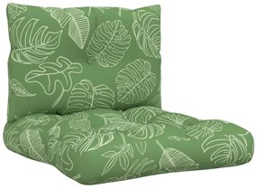 2 db levélmintás oxford szövet raklappárna