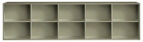 Khaki függő könyvespolc 220x61x42 cm Mistral – Hammel Furniture