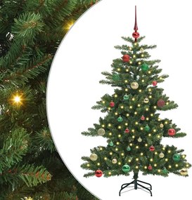 vidaXL Műanyag Hajtogatós Karácsonyfa Zöld 150 cm PVC és Acél