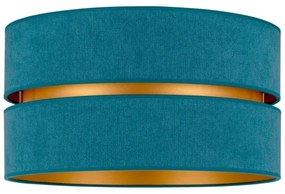 Duolla - Mennyezeti lámpa DUO 1xE27/40W/230V átm. 40 cm türkiz/arany