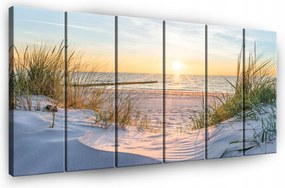 Vászonkép Tengerpart Természet Vászon Fal 6 Részes Hálószoba Nappali 180x100