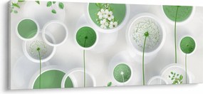 Kép - Virágok körben (120x50 cm)