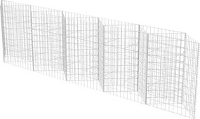 vidaXL horganyzott acél gabion kosár 300 x 30 x 100 cm