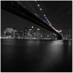 Poszterek 100x100 Lila hídfények