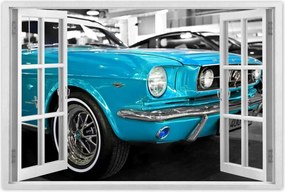 Poszter 60x40 Türkiz Ford Mustang