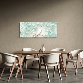 Kép - Arany virágzó fa (120x50 cm)