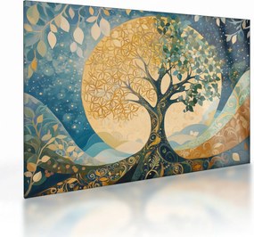 Üveg kép – Életfa a holdban (70x50 cm)