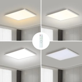 Brilagi - LED Dimmelhető lámpa SLIMFRAME LED/58W/230V 60x60 cm fehér + távirányító