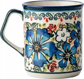 Kerámia reggeli bögre Bolesławiec kézzel díszített EX-308 250ml