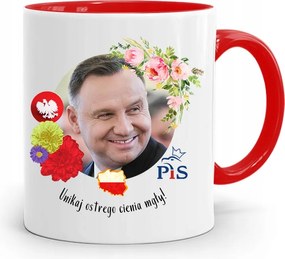 Piros Elnöki Bögre Andrzej Duda Pis Egészség felirattal