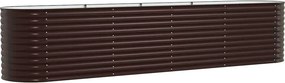 vidaXL Emelt Ágy Barna 400 x 80 x 81 cm Acél