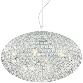 Ideal Lux - Kristály csillár zsinóron ORION 12xE14/40W/230V átm. 60 cm ezüst