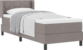 vidaXL Boxrugós ágy matracmal Tópszínű 200 x 80 cm Poliészter
