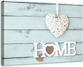 Vászonkép 70x50 Fa szív Rusztikus báj egy meleg otthon stílusában