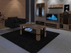 Dohányzóasztal Futura 2 (világos sonoma + sötét). 780007