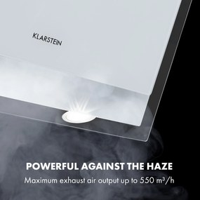 Klarstein Mirage 60, páraelszívó, 60 cm, 550 m³/ó, érintésvezérlés, fehér