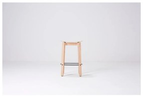Natúr színű tölgyfa bárszék (ülésmagasság 65 cm) Nora – Gazzda